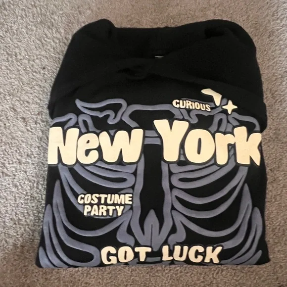 Black Graphic Hoodie - Picture 3 of 3